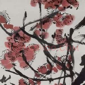 齐白石《梅》国画花鸟作品图片赏析
