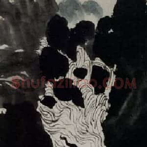 1951年 齐白石《蛙声十里出山泉》国画花鸟作品图片赏析