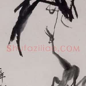 1951年 齐白石《青蛙》国画花鸟作品图片赏析