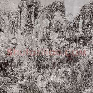 1978年 黄秋园《江山雪霁图》国画山水作品图片赏析