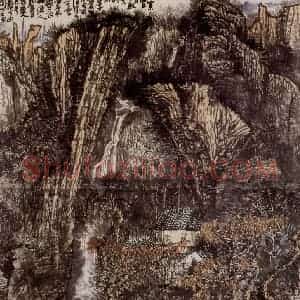 1974年 黄秋园《秋山图》国画山水作品图片赏析