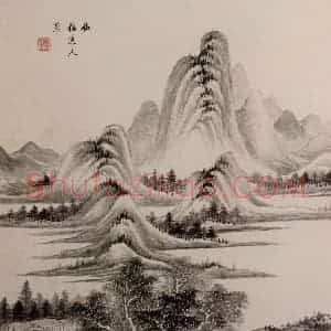 清代 王鉴《仿古山水图册》国画山水作品图片赏析