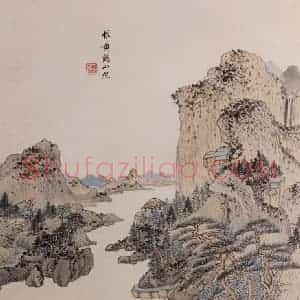 清代 王鉴《仿古山水图册》国画山水作品图片赏析