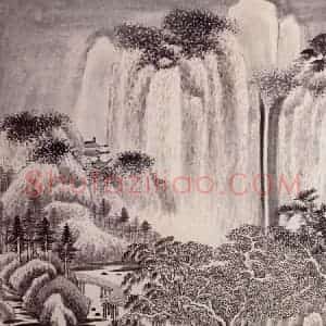 清代 王鉴《仿古山水图册》国画山水作品图片赏析