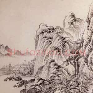 清代 王鉴《仿古山水图册》国画山水作品图片赏析