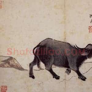 明代 沈周《卧游图册》国画花鸟作品图片赏析