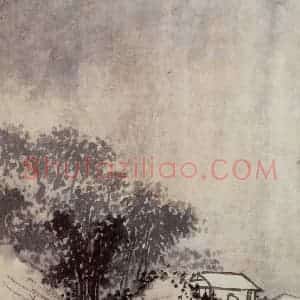 明代 沈周《三绝图册》国画山水作品图片赏析