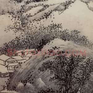明代 沈周《三绝图册》国画山水作品图片赏析