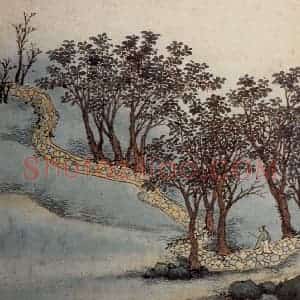 明代 沈周《东庄图册》国画山水作品图片赏析