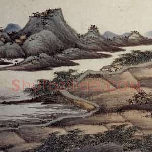 明代 沈周《东庄图册》国画山水作品图片赏析