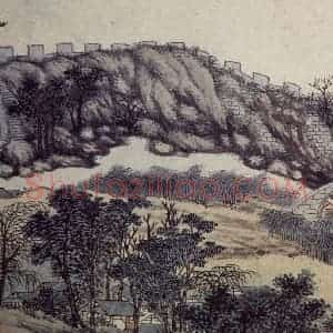 明代 沈周《东庄图册》国画山水作品图片赏析