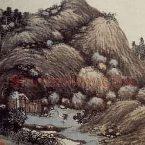 明代 沈周《东庄图册》国画山水作品图片赏析