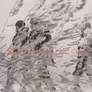 1987年 张道兴《疾风》国画人物作品图片赏析