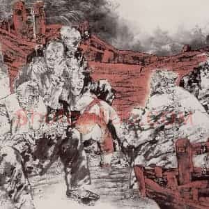 1997年 张道兴《海的容颜》国画人物作品图片赏析