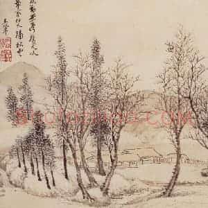 1685、1686年 王翚《亘古无双图册》国画山水写意作品图片赏析