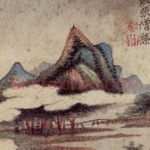 1658年 王翚《仿古山水册》国画山水写意作品图片赏析