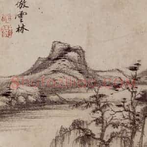 1658年 王翚《仿古山水册》国画山水写意作品图片赏析