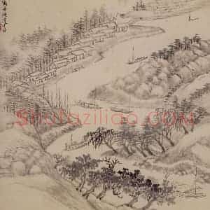 1692年 王翚《仿古山水册》国画山水写意作品图片赏析