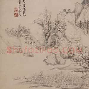 1692年 王翚《仿古山水册》国画山水写意作品图片赏析