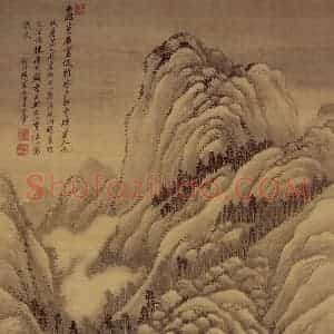 1711年 王翚《仿古四季山水屏》国画山水写意作品图片赏析