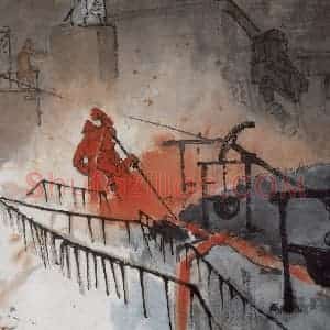 1960年 亚明《钢铁画捃拾集》国画综合作品图片赏析