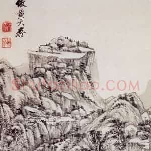 清代 王原祁《仿古山水图册》国画山水作品图片赏析