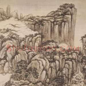 清代 王原祁《仿宋元山水图册》国画山水作品图片赏析