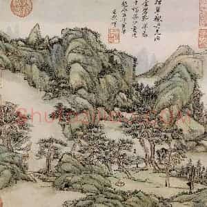 清代 王原祁《庐鸿草堂十志图册》国画山水作品图片赏析