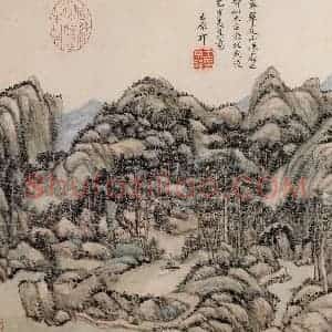 清代 王原祁《庐鸿草堂十志图册》国画山水作品图片赏析