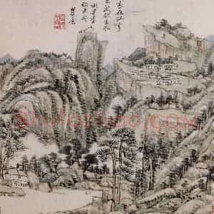 清代 王原祁《庐鸿草堂十志图册》国画山水作品图片赏析