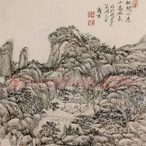 清代 王原祁《庐鸿草堂十志图册》国画山水作品图片赏析