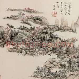 清代 王原祁《庐鸿草堂十志图册》国画山水作品图片赏析