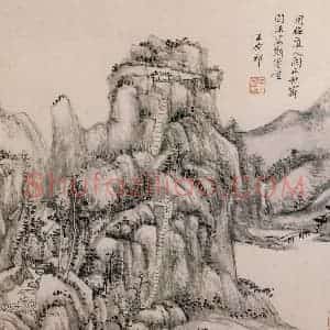清代 王原祁《庐鸿草堂十志图册》国画山水作品图片赏析