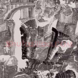 2002年 周京心《立交》国画人物作品图片赏析