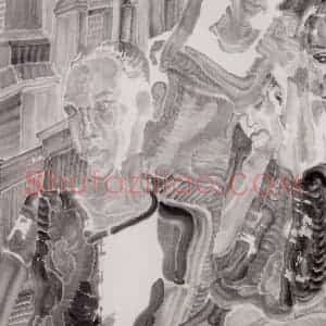 2002年 周京心《空间》国画人物作品图片赏析