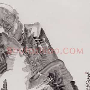 2002年 周京心《闲人之二》国画人物作品图片赏析