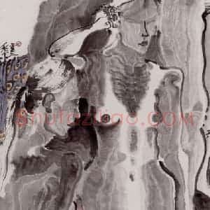 2002年 周京心《人体之十七》国画人物作品图片赏析