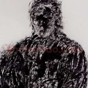1985年 周京心《哈赛提》国画人物作品图片赏析