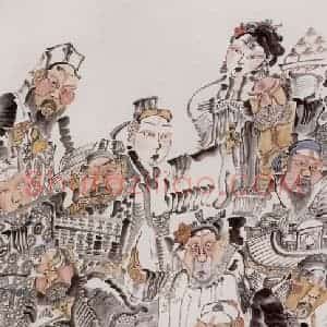 2002年 周京心《水泊梁山十三绝》国画人物作品图片赏析