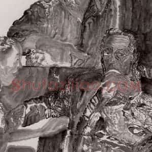 1996年 周京心《包间》国画人物作品图片赏析