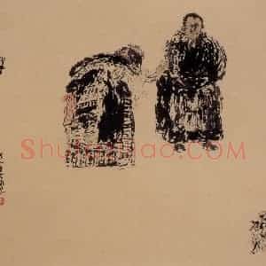 1988年 周京心《神羊》国画综合作品图片赏析