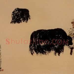 1988年 周京心《藏汉》国画综合作品图片赏析