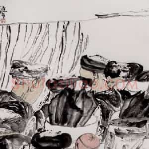 1992年 周京心《集之二》国画综合作品图片赏析