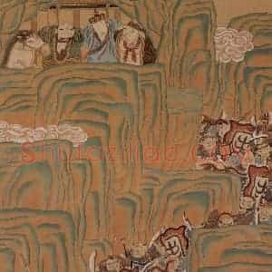 1989年-1990年 周京心《西游记·莲花洞》国画综合作品图片赏析