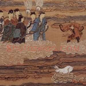 1989年-1990年 周京心《西游记·天竺国》国画综合作品图片赏析