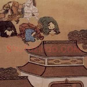 1989年-1990年 周京心《西游记·小雷音》国画综合作品图片赏析