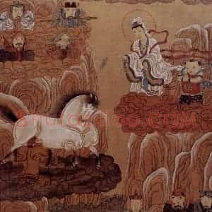 1989年-1990年 周京心《西游记·鹰愁涧》国画综合作品图片赏析