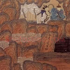 1989年-1990年 周京心《西游记·琵琶洞》国画综合作品图片赏析