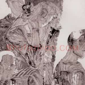 1996年 周京心《路人》国画人物作品图片赏析