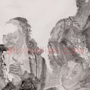 1997年 周京心《笑话之一》国画人物作品图片赏析